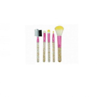 Customized 5pcs Travel Portable Mini Eye Makeup Brushes Set Eyeshadow Eyeliner Eyebrow Brush Lip Makeup Brush Kit